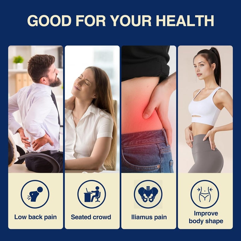 Telyora Psoas Release Tool-Hip Hook Psoas Muscle Release Tool Fully Adjustable for Iliacus,Waist Pain Sciatica,Back&Posture Relief,Hip Flexor Release Tool and Trigger Point Massage Tool - Image 4